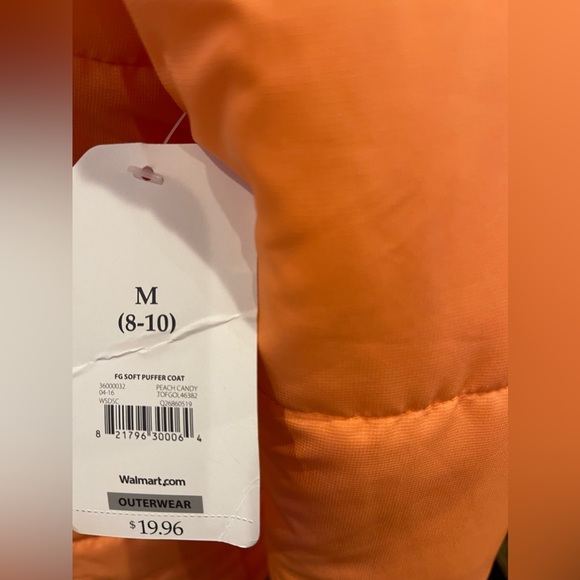 Sold! Orange Faded Glory Puffer coat - Picture 4 of 7